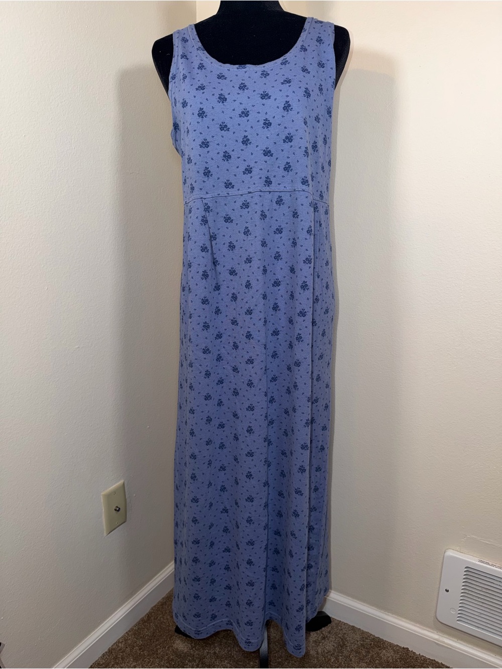 Vintage 90’s Great Northwest Floral Cotton Cottage Fairy Maxi Dress Whimsy